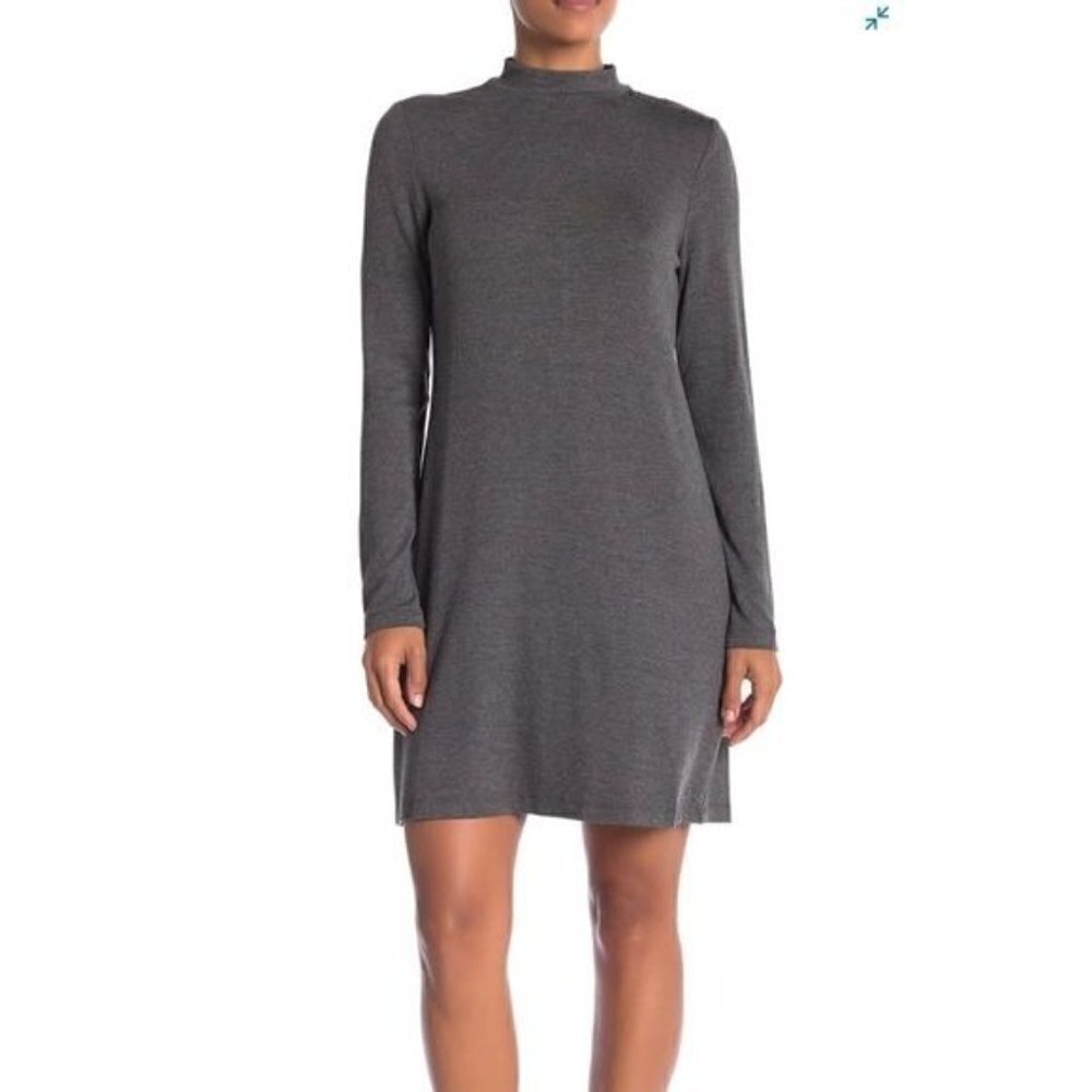 Premise Long Sleeve Mock Neck Knit Dress NWT